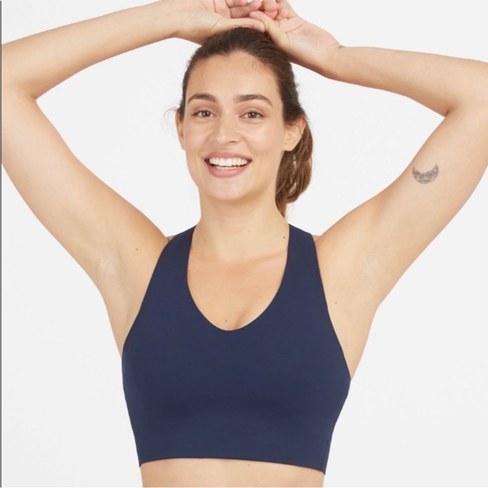 SPANX Navy longline Sports Bra